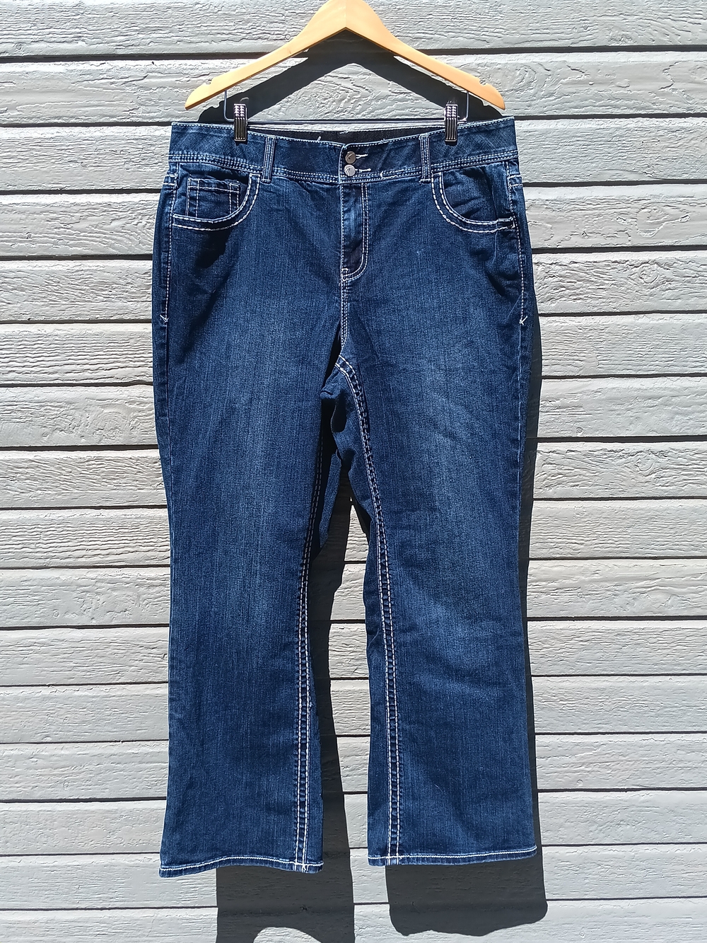 Lane Bryant Women's Dark Blue Classic Bootcut Jeans
